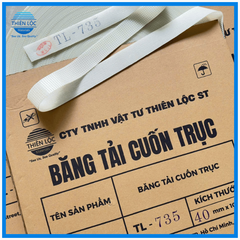 BĂNG TẢI CAO SU QUẤN TRỤC SILICONE TL735