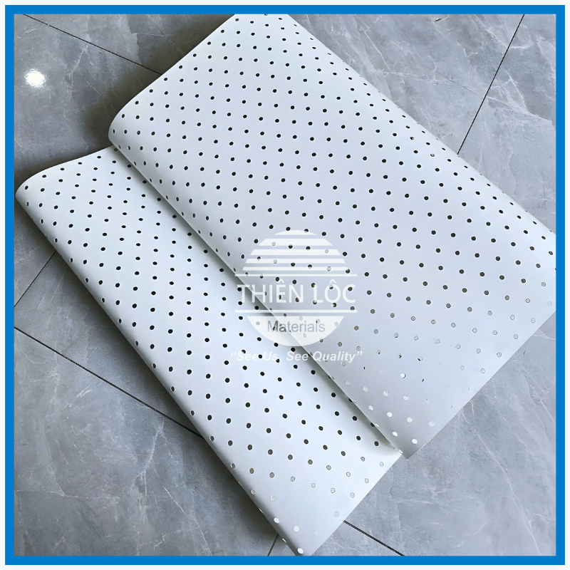 BĂNG TẢI PU TRẮNG ĐỤC LỖ