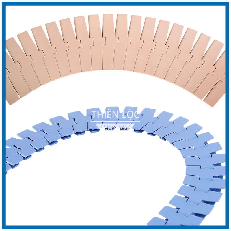 Băng Tải Xích Nhựa Chạy Cong Hong’s Belt 880Tab K325