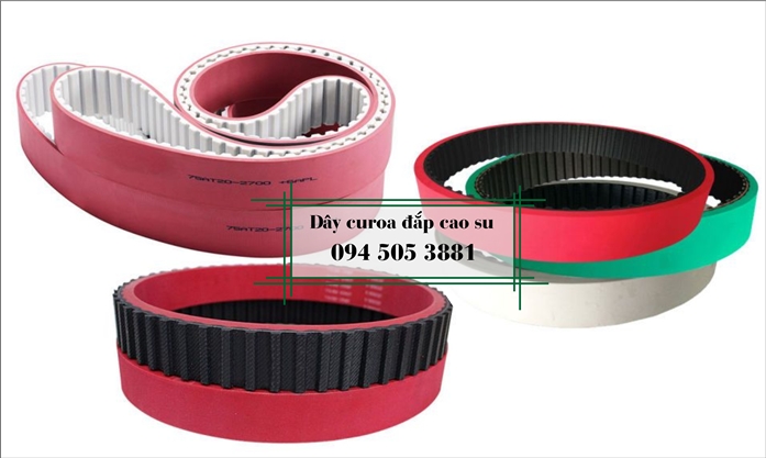 Dây curoa răng đắp cao su đỏ, xanh, trắng | Special Belt | Rubber Belt