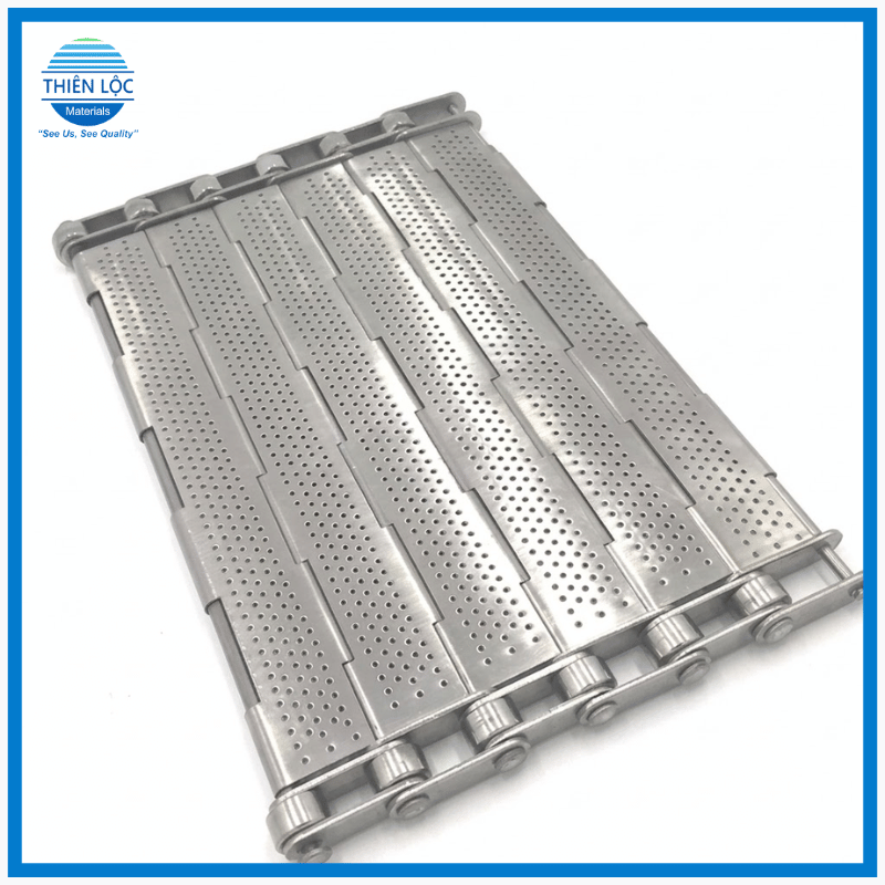 Băng Tải Xích Tấm Inox Bản Lề