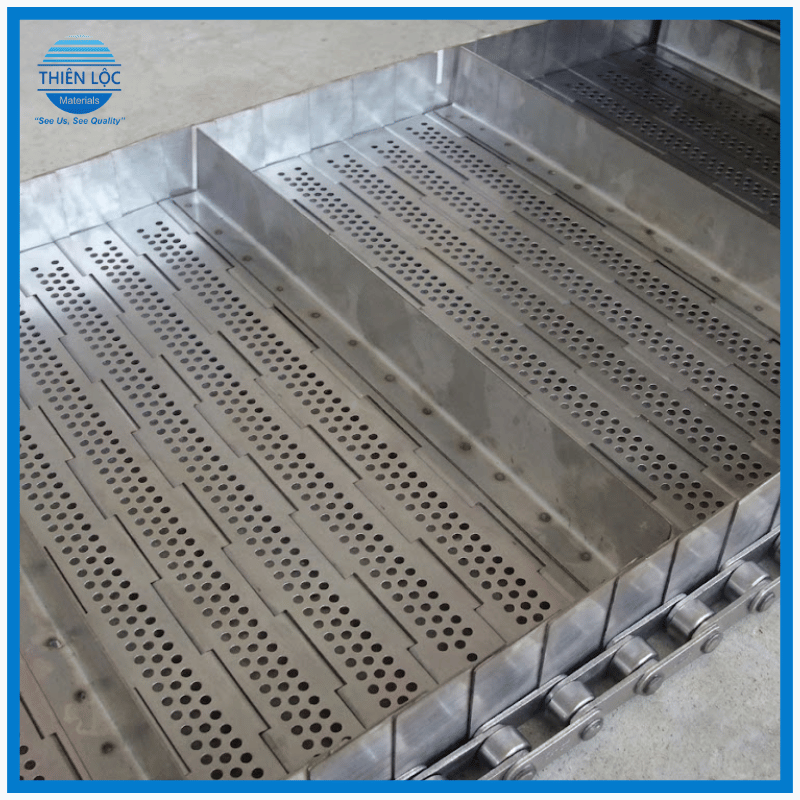 Băng Tải Lưới Inox Xích Bản Lề